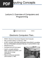 Computing Concepts: Lecture 3: Overview of Computers and Programming