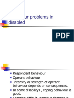 Behaviour Problems in Disabled