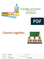 Probability and Statistics: (MATH-361)