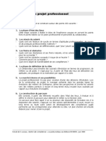 La Structure Du Projet Professionnel