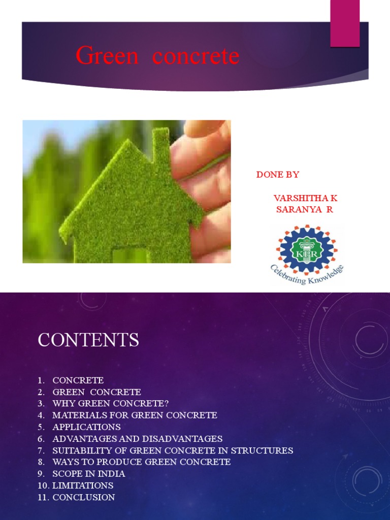 Eco-Friendly Green Concrete Solutions | PDF | Construction Aggregate ...