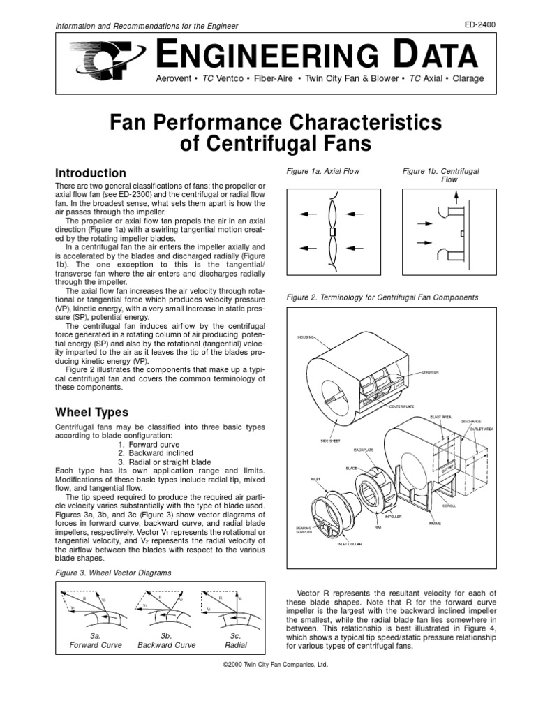 Fan Performance Characteristics of Centrifugal Fans | PDF | Liquids ...