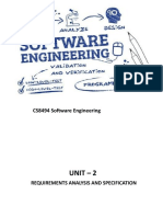 CS8494 Software Engineering Requirements Analysis and Specification