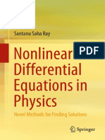 Santanu Saha Ray - Nonlinear Differential Equations in Physics - Novel Methods For Finding Solutions (2020, Springer Singapore) PDF
