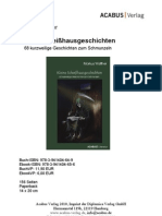 Press Release "Kleine Scheißhausgeschichten" Von Markus Walther