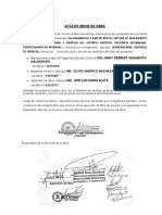 6.-Actas de Inicio de Obra Huancaray