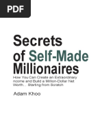 Secrets of Self Made Millionaires by Adam Khoo PDF