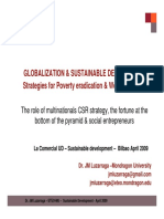 Globalization & Sustainable Development Strategies For Poverty Eradication & Wealth Creation
