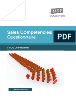 SCQ Sales Competencies Questionnaire User Manual