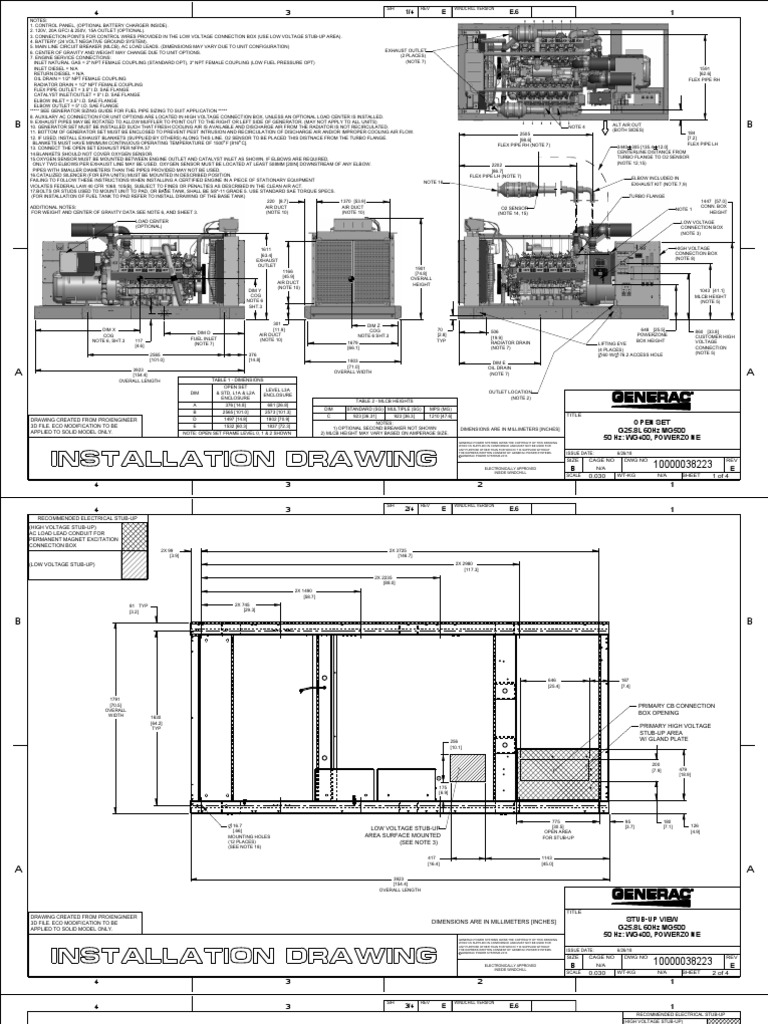 Drawing Created From Pro/Engineer 3D File. Eco Modification To Be ...