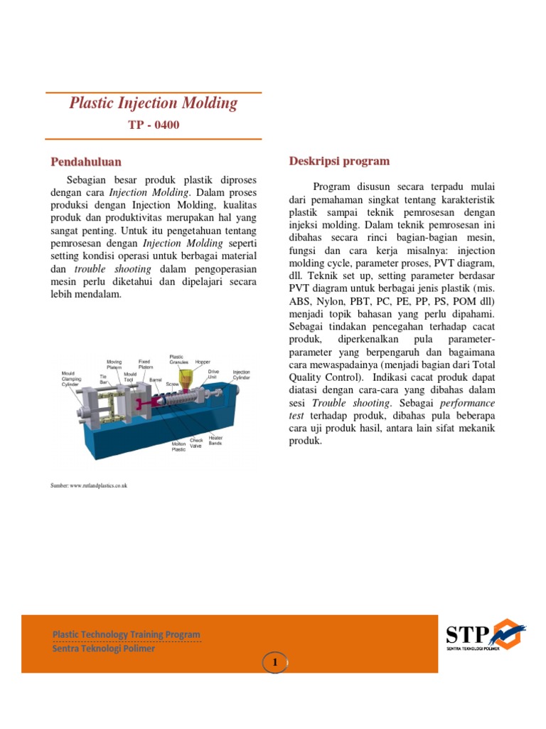 Pelatihan Proses Injection Molding | PDF