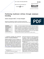 Positioning Southwest Airlines Through Employee Btranding PDF