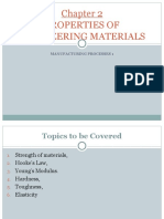 Properties of Engineering Materials: Manufacturing Processes 1