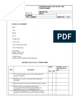 CHARGING CHECKLIST