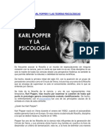 La Filosofía de Karl Popper y Las Teorías Psicológicas
