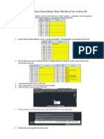 Cara Memasukan Koordinat Excel Ke Autocad