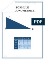 Formule Trigonometrice