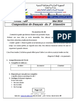 Examen Francais 2014 4AP T3