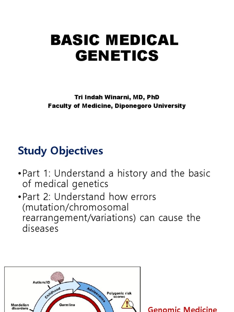 Overview of Basic Medical Genetics | PDF | Genetics | Gene