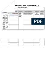 Matriz de Precision de Desempeños y Evidencias