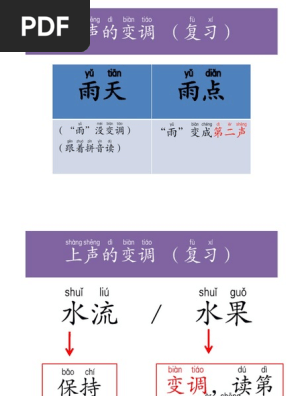 上声的变调 三字 Pdf