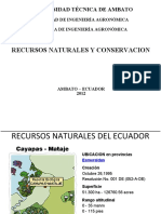 Presentacion Los RECURSOS NATURALES DEL ECUADOR.