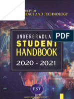 Undergraduate Student Handbook for Science Majors