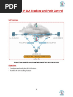 Configure IP SLA Tracking and Path Control: Lab Topology