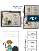 Sight Word Fill-In Activity for Nursery Rhyme Passage
