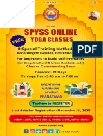 SPYSS Free Online Yoga class Bangalore