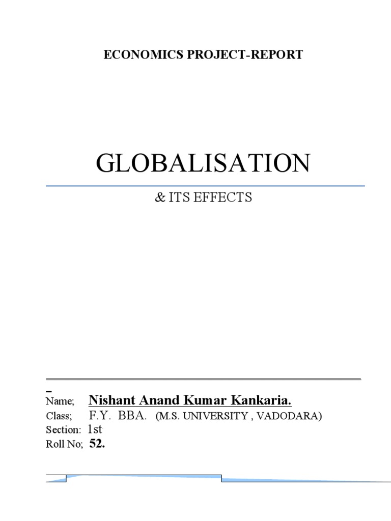 Globalization: Impact on Indian Economy | PDF | World Trade ...