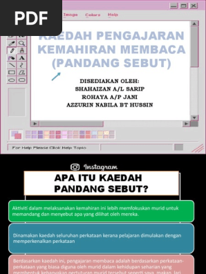 Kaedah Pandang Sebut Pdf