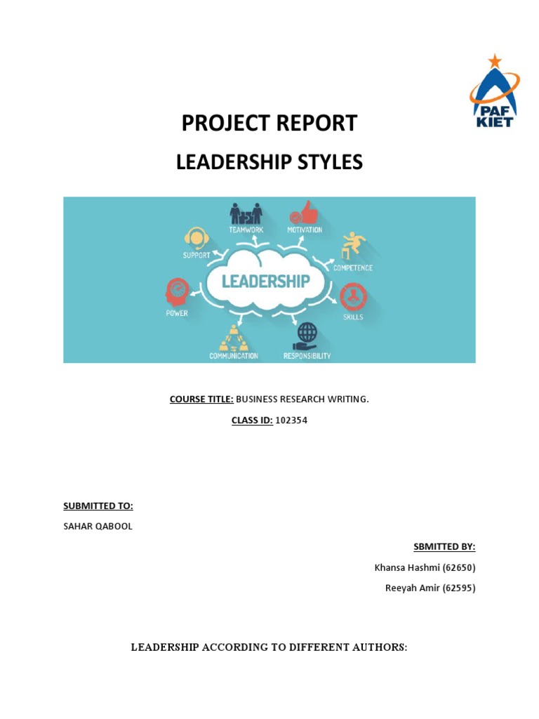Project Report BRW Final | PDF | Leadership | Transformational Leadership