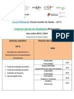 Criterios de Avaliacao - Proposta