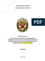 Proyecto de Ley Por Falta de Idoneidad PNP PDF