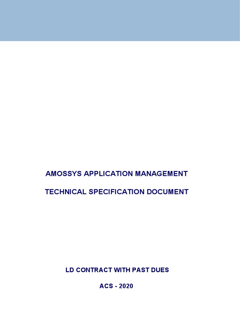LD Contract Technical Specification | PDF | Subroutine | Software ...