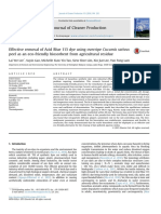 Effective Removal of Acid Blue 113 Dye Using Overripe Cucumis Sativus Peel As An Eco-Friendly Biosorbent From Agricultural Residue