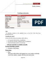 Teaching Session Plan: Course Code SGS122