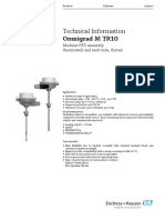 Technical Information Omnigrad M TR10: Modular RTD Assembly Thermowell and Neck Tube, Thread