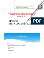 Clase 13 Epocas Metalogeneticas PDF