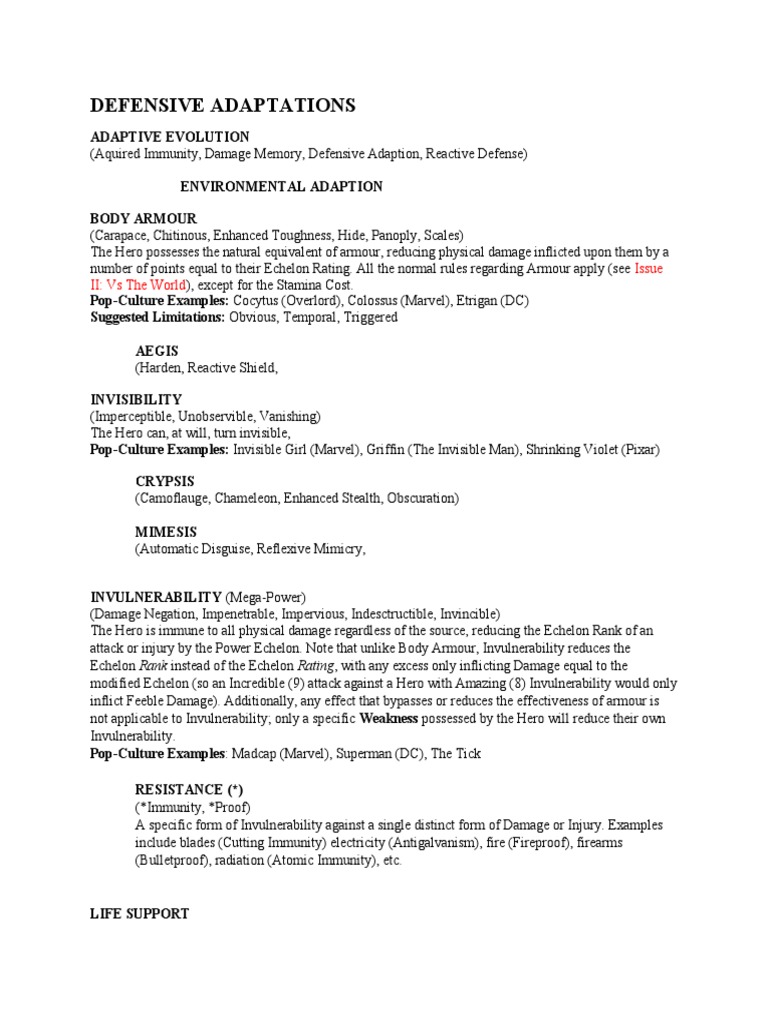 Heroic Defensive Abilities Overview | PDF | Law | History