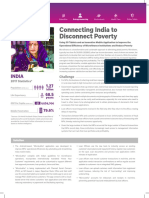 India Connecting India To Disconnect Poverty PDF