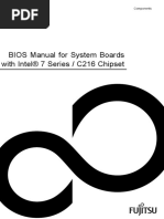 BIOS Manual For System Boards With Intel® 7 Series / C216 Chipset