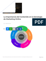 La Importancia Del Contenido en La Estrategia de Marketing Online - Marketing RS PDF