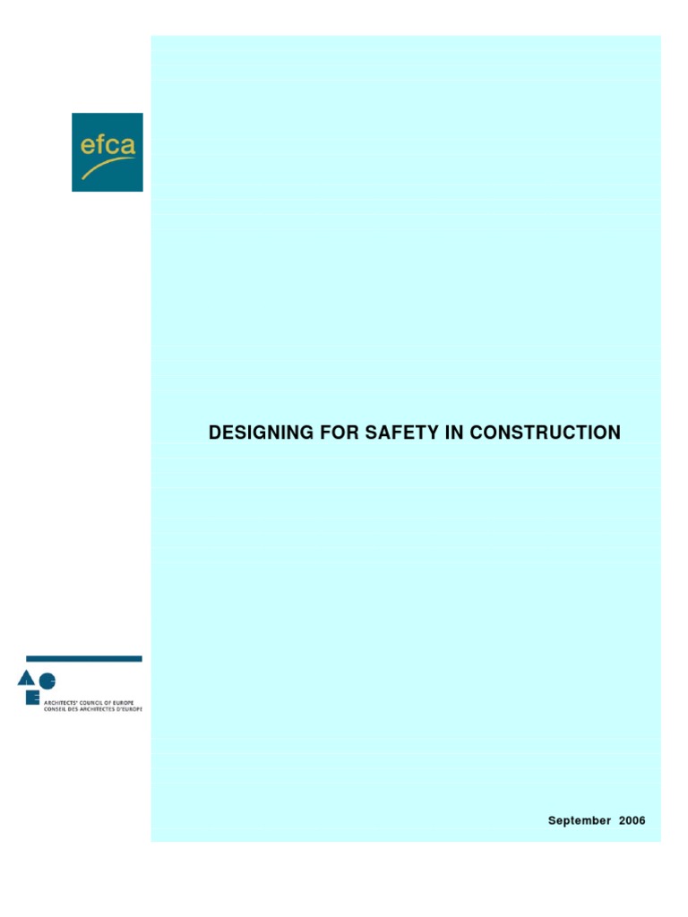 Designing For Safety in Construction PDF | PDF