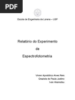 Relatorio de Espectrofotometria