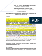 Modelagem CFD da eficiência de separação de água e óleo