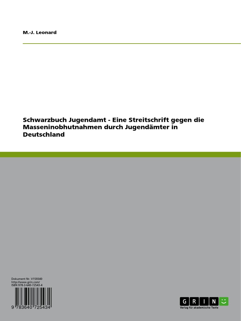 Leonard M J Schwarzbuch Jugendamt Pdf
