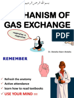 Mechanism of Gas Exchange: Dr. Abdalla Adam Abdalla