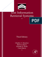 Text Information Retrieval Systems, Third Edition (Library and Information Science) (Library and Information Science) (Library and Information Science) PDF